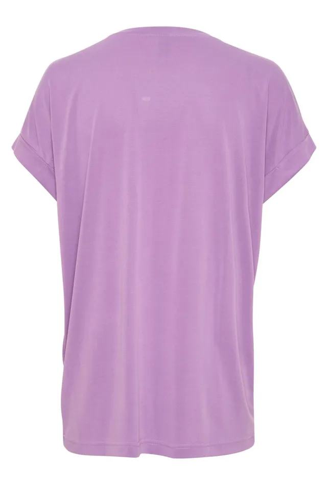 Tops and TShirts Women CULTURE Kajsa Tshirt English Lavender