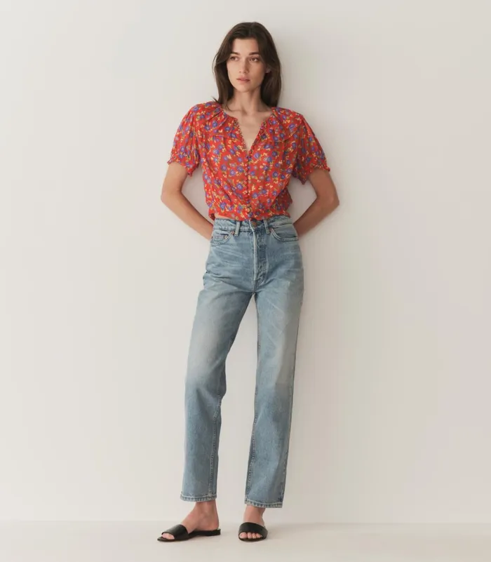 Tops Women DEN Anaise Top Red Dayflower Meadow