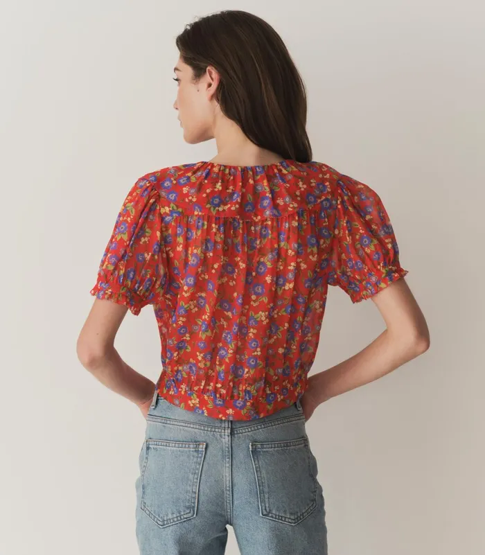 Tops Women DEN Anaise Top Red Dayflower Meadow