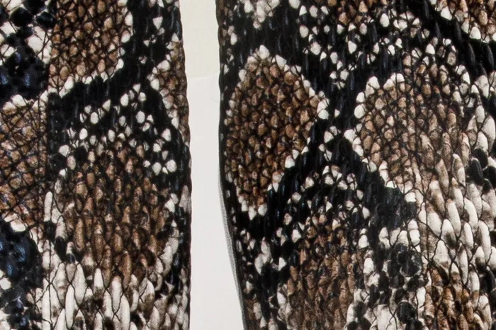 Vinci Leather Boots and Booties The Moengo Black Leather Leopard Knee High Boot 8211 Women