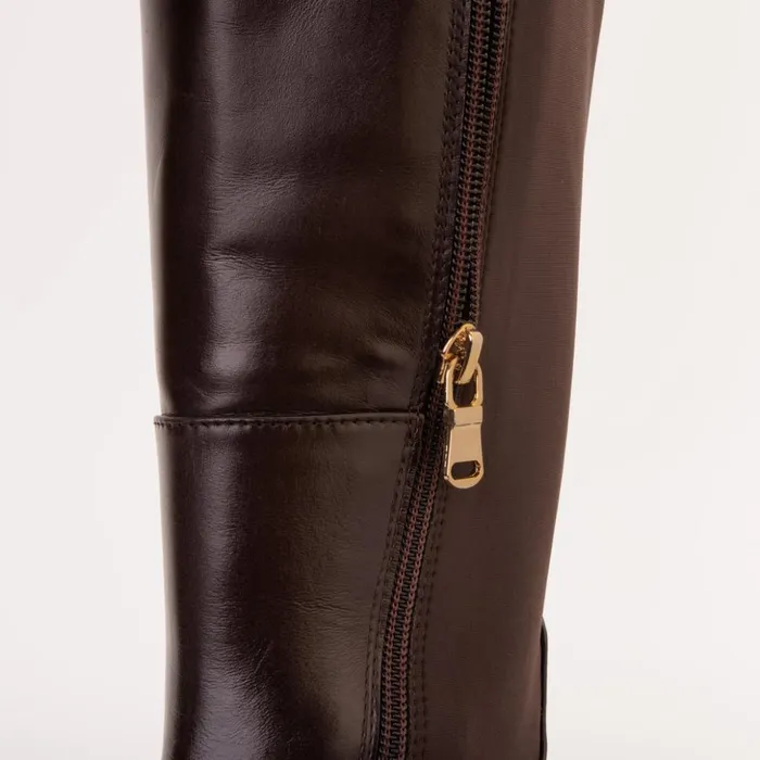 Vinci Leather Boots and Booties The Windsor Brown Leather Knee High Boot 8211 Women