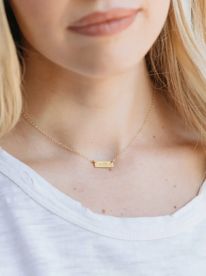 Vista Necklace 14k Goldfilled Personalized Jewelry Able Women