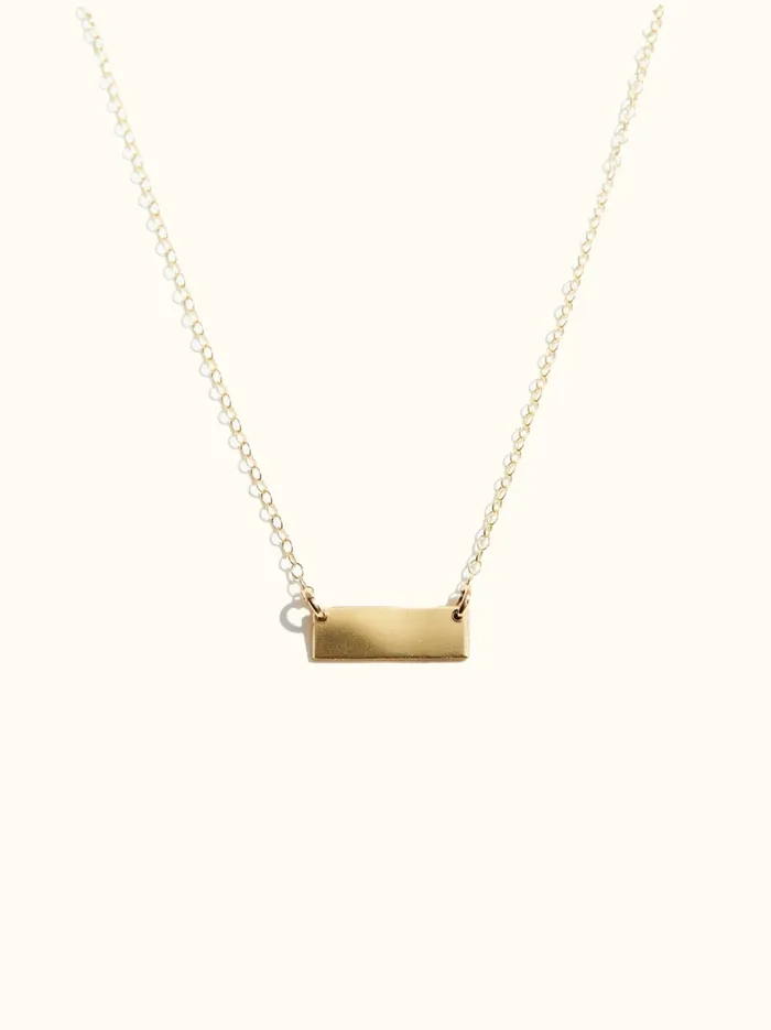 Vista Necklace 14k Goldfilled Personalized Jewelry Able Women
