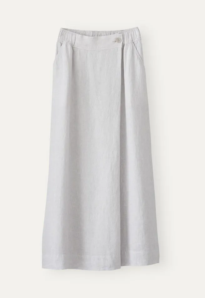 Women Aline Skirt Ice Grey Poetry Fashion Dresses and Skirts