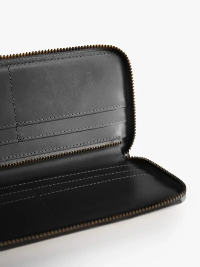 Women Able Helina Large Zip Around Wallet Black Wallets and Clutches