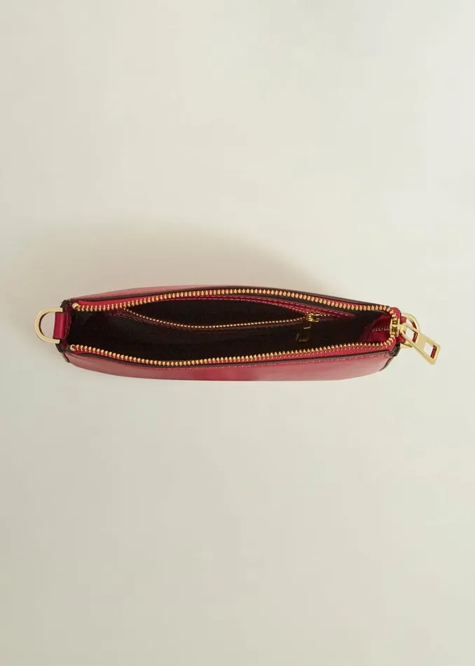 Women Briella Leather Crossbody Bag Cranberry Pink Hobbs Bags