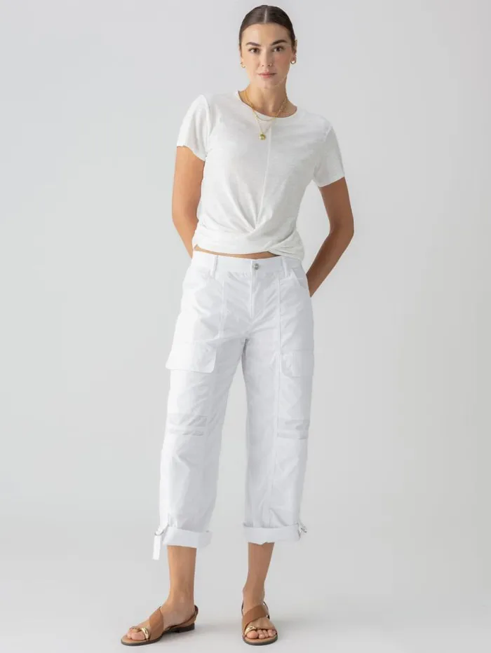 Women Cali Cargo Standard Rise Pant White Sanctuary Clothing Pants