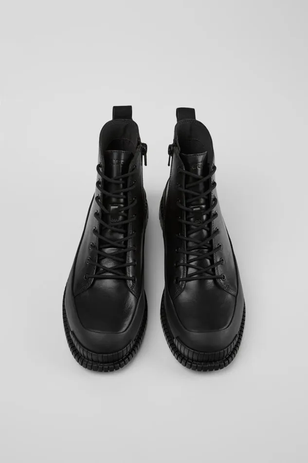 Women Camper Ankle Boots Pix Black Leather Laceup Ankle Boots Women Camper Ankle Boots Pix Black Leather Laceup Ankle Boots