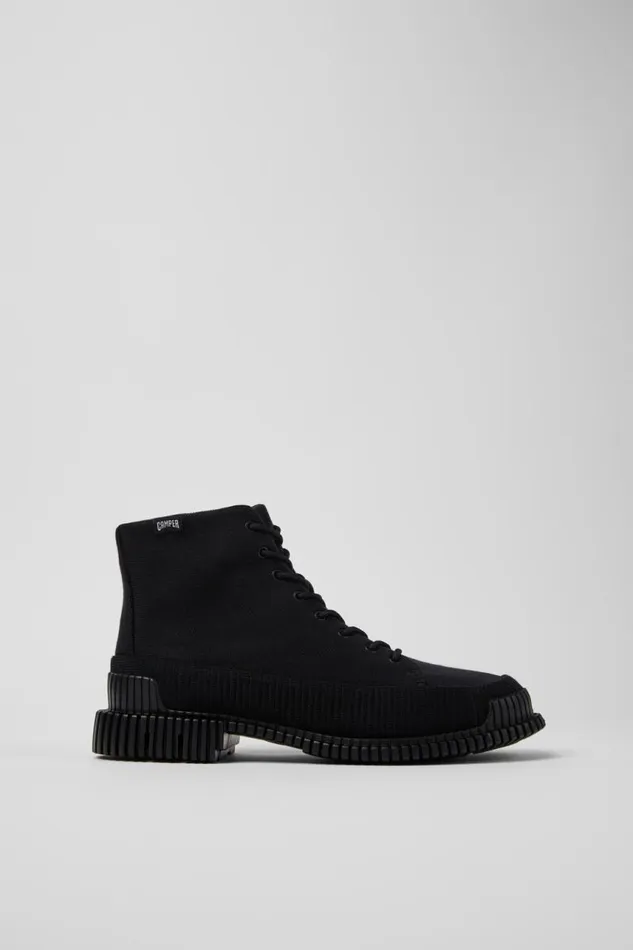 Women Camper Ankle Boots Pix TENCEL Black Textile Ankle Boots Women Camper Ankle Boots Pix TENCEL Black Textile Ankle Boots