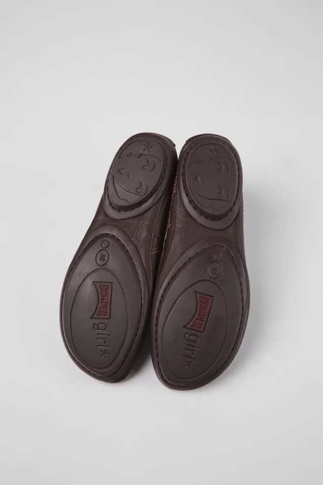 Women Camper Ballerinas Twins Multicolored Leather Ballerinas
