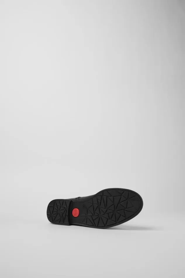 Women Camper Boots Mil Black Leather And Textile Black Boots Women Camper Boots Mil Black Leather And Textile Black Boots