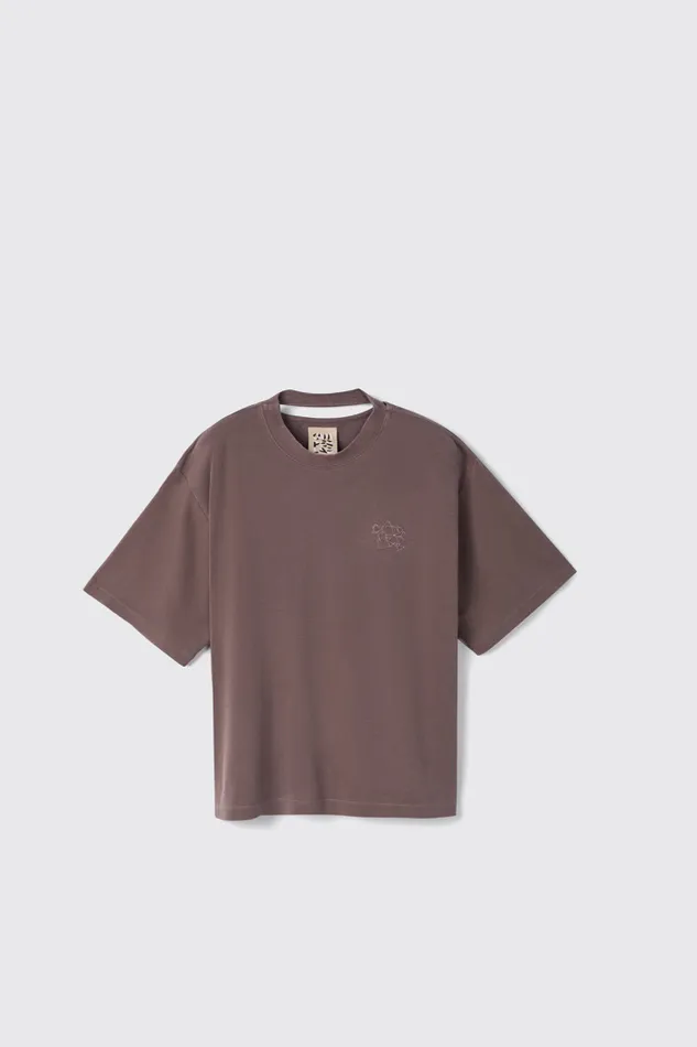 Women Camper Jersey TShirt Dusty Brown Organic Cotton TShirt Women Camper Jersey TShirt Dusty Brown Organic Cotton TShirt