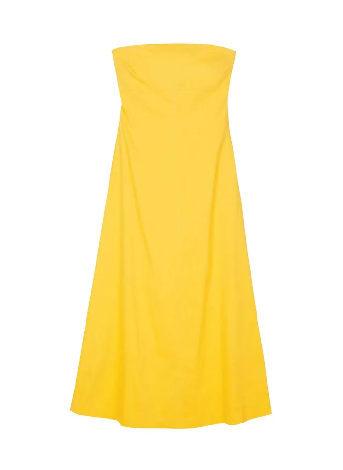 Women Dresses ALC Ellis Strapless Linen Dress Sole