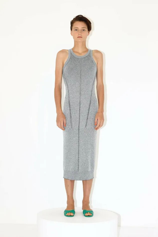 Women Dresses DODO BAR OR Brenda Dress Silver