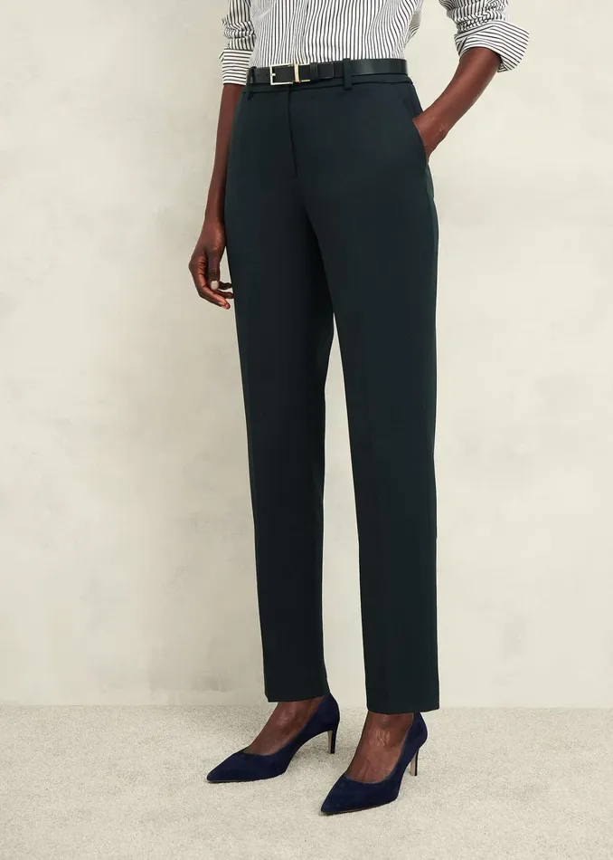 Women Linda Tapered Trousers Deep Pine Green Hobbs Trousers