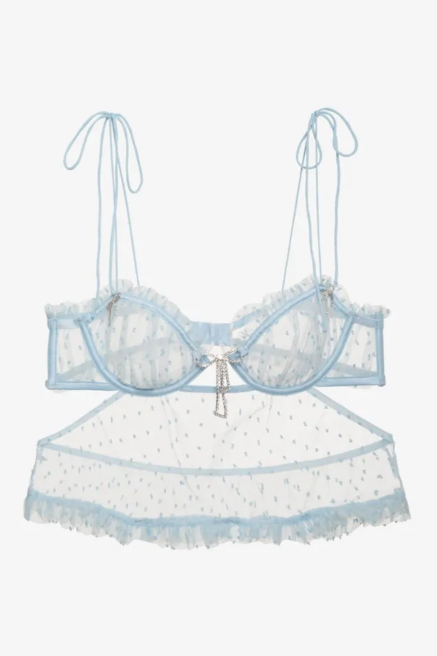Women Lingerie For Love and Lemons Izzy Babydoll Top Blue Women Lingerie For Love and Lemons Izzy Babydoll Top Blue