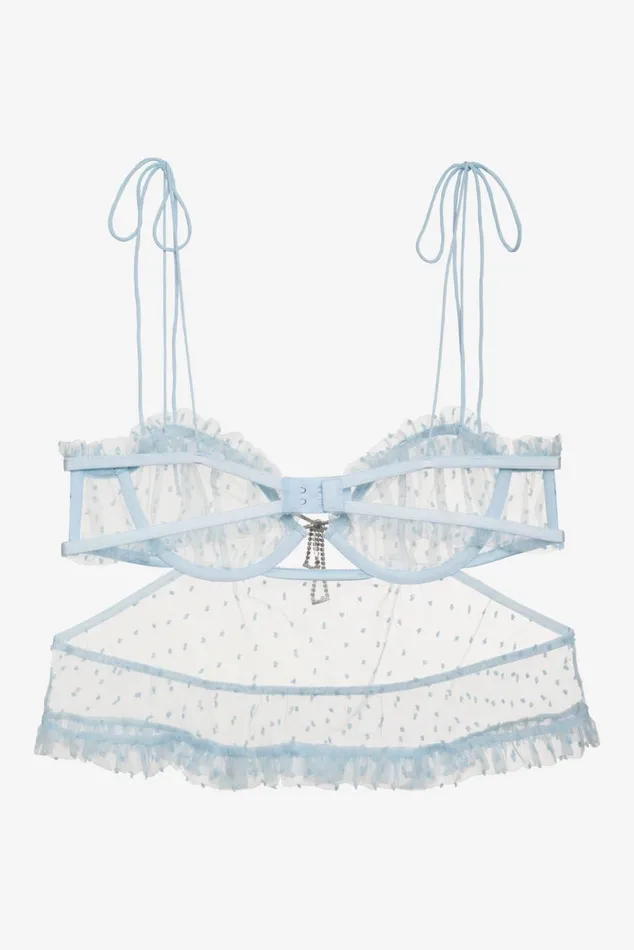 Women Lingerie For Love and Lemons Izzy Babydoll Top Blue Women Lingerie For Love and Lemons Izzy Babydoll Top Blue