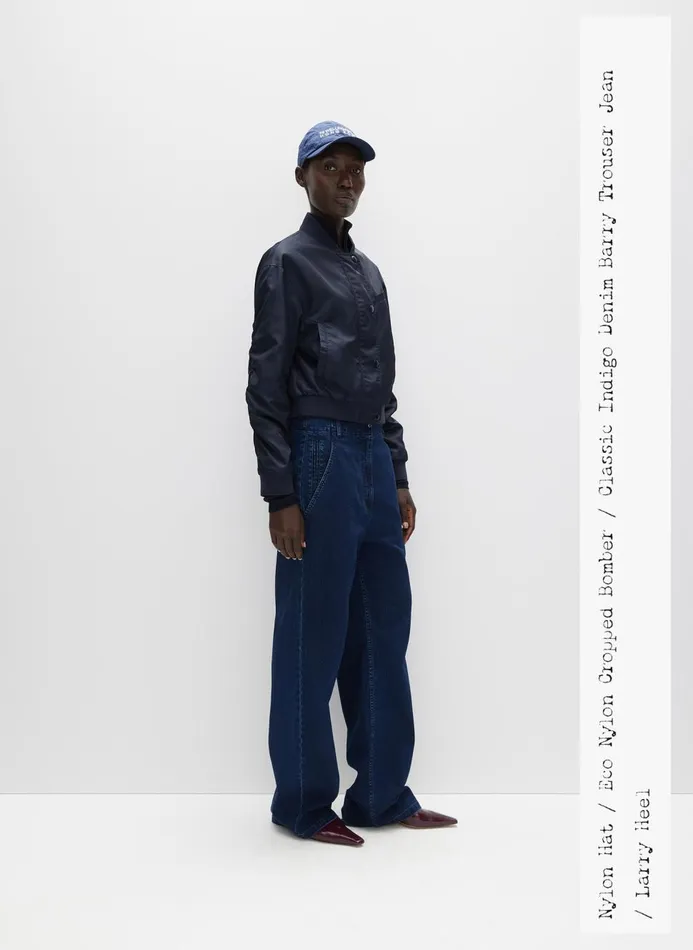 Women Pants and Shorts Tibi Classic Indigo Denim Barry Jean Indigo