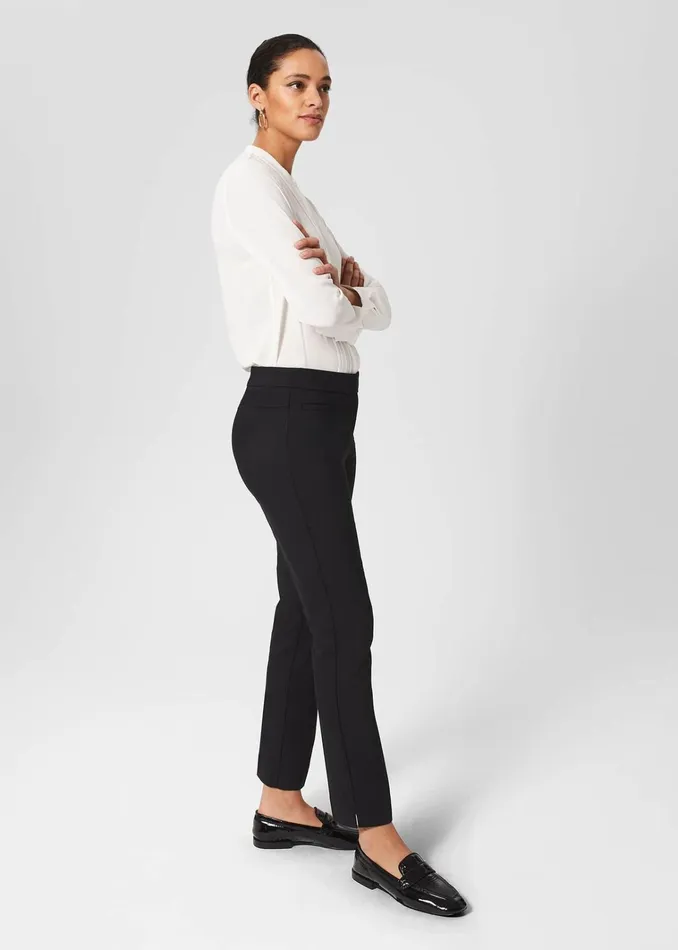 Women Petite Annie Trousers Black Hobbs Trousers