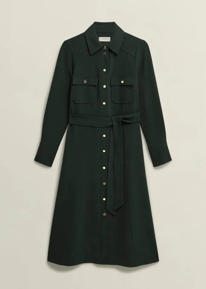Women Petite Pricilla Dress Rich Green Hobbs Dresses and Jumpsuits