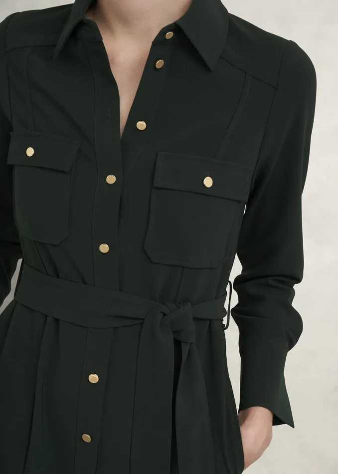 Women Petite Pricilla Dress Rich Green Hobbs Dresses and Jumpsuits