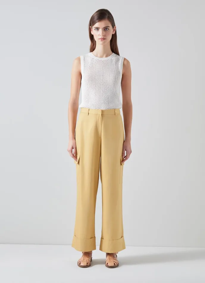 Women Riviera Stone Blend Trousers With TENCEL Lyocell Stone LKBennett Trousers Women Riviera Stone Blend Trousers With TENCEL Lyocell Stone LKBennett Trousers