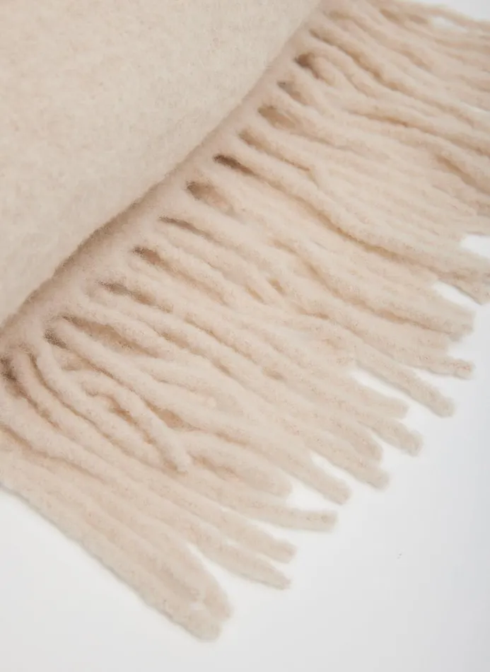 Women Scarves Tibi Blanket Scarf Oatmeal