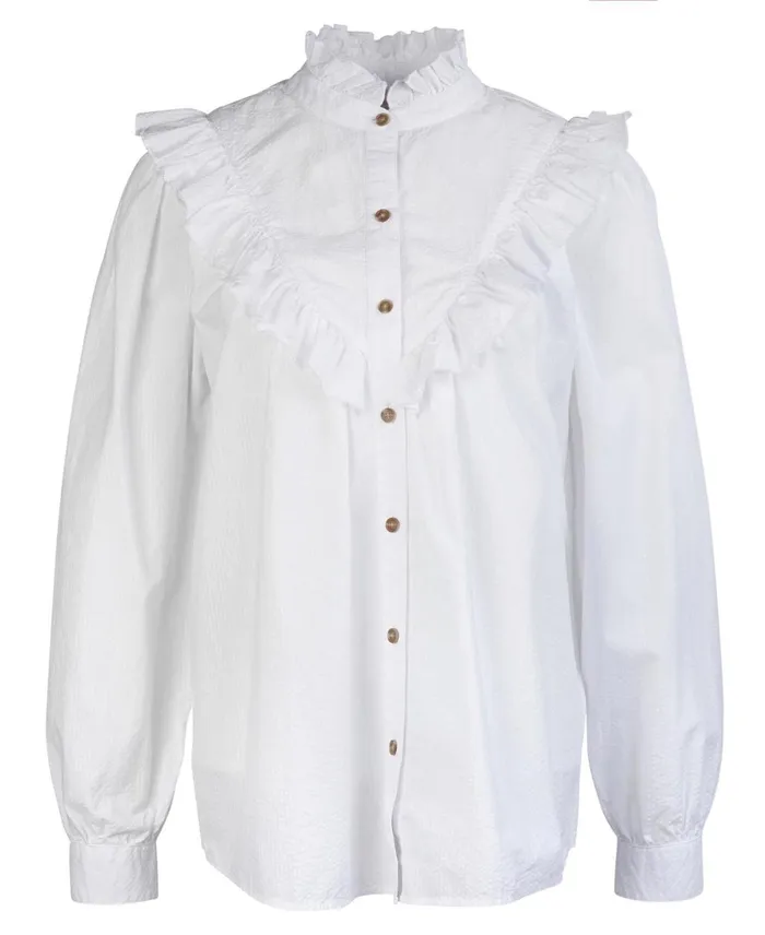 Women Shirts and Blouses Barbour Laverne Shirt Classic White