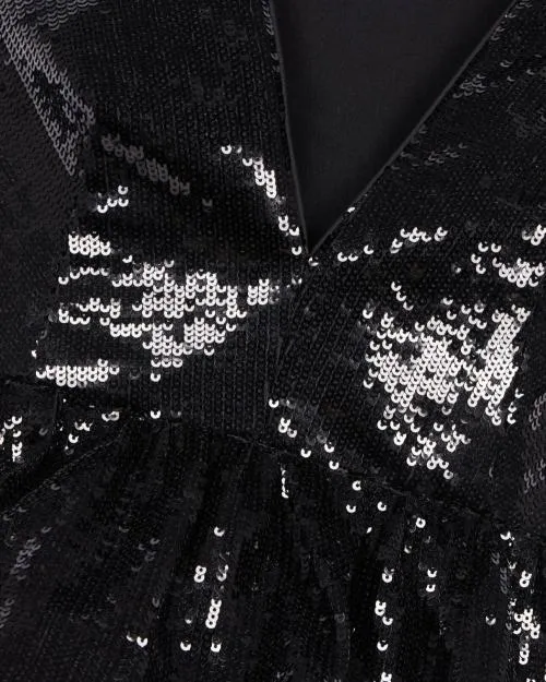 Women Shirts and Tops The Kooples Black Sequin Top Black Stone