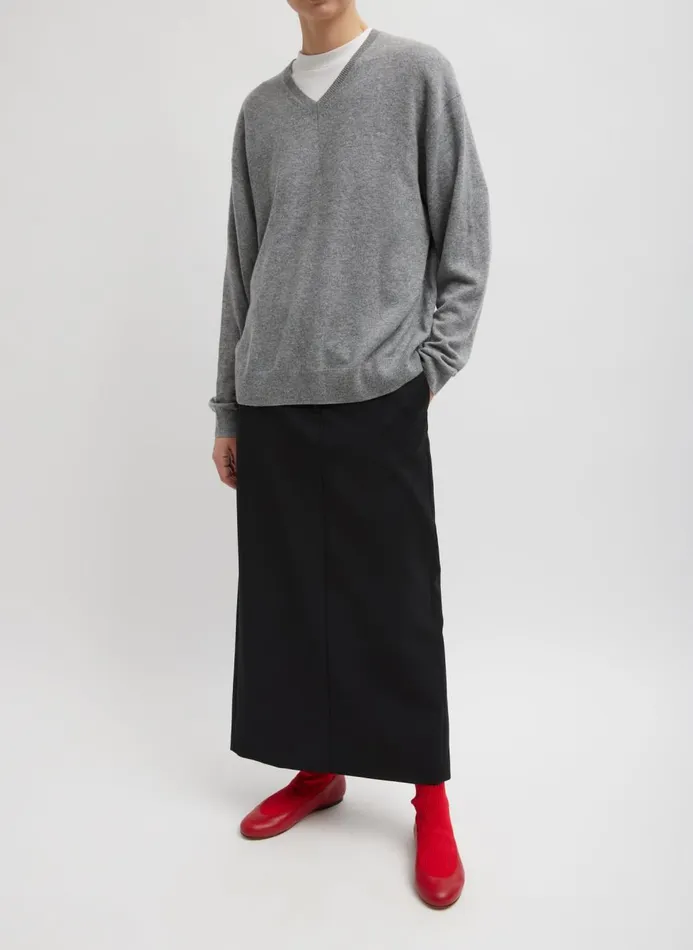 Women Skirts Tibi Tropical Wool Maxi Trouser Skirt Black