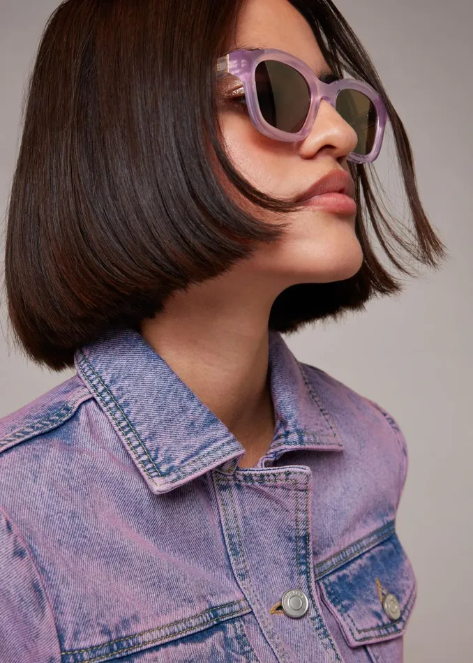 Women Sunglasses Whistles Lilac Isle Of Eden Harley Sunglasses
