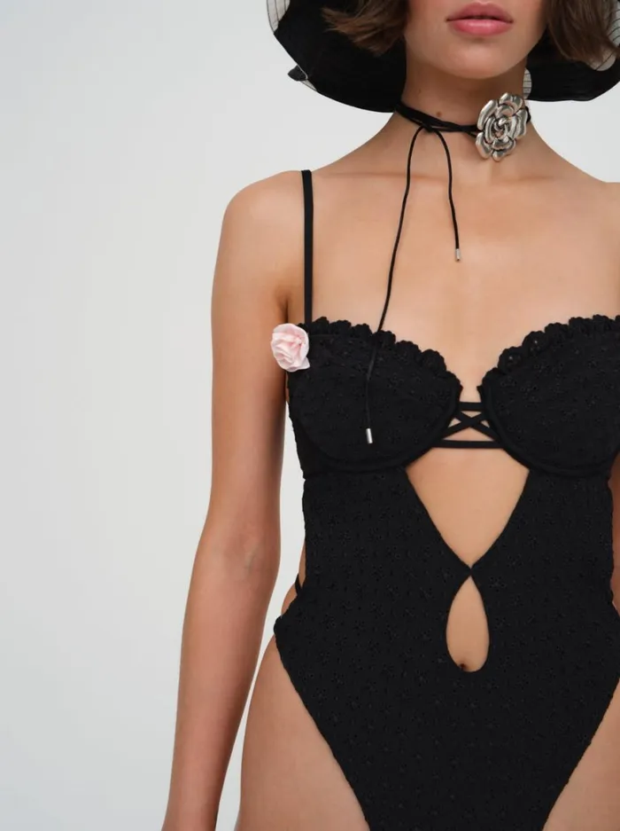 Women Swim For Love and Lemons Clove One Piece Swimsuit Black Women Swim For Love and Lemons Clove One Piece Swimsuit Black