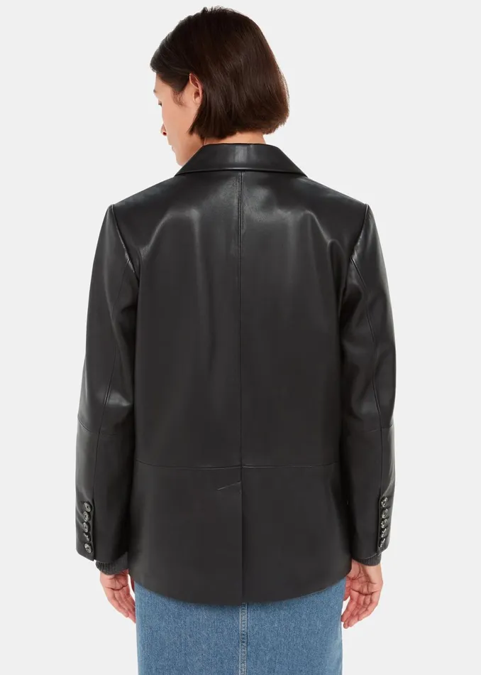 Women Tailoring Whistles Black Keeley Double Breasted Blazer