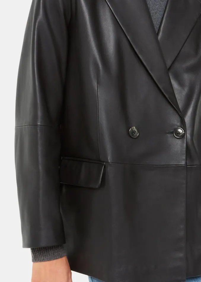 Women Tailoring Whistles Black Keeley Double Breasted Blazer