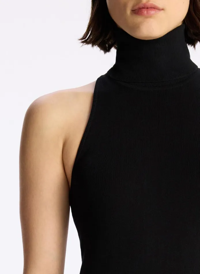 Women Tees and Tanks ALC Paltrow Cotton Knit Top Black