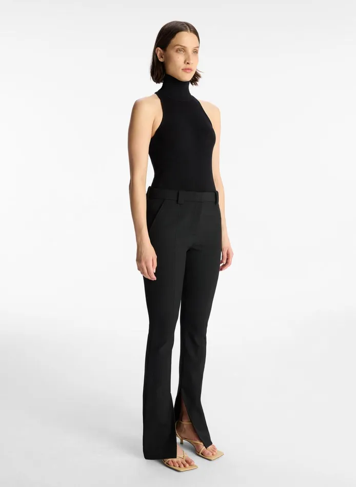 Women Tees and Tanks ALC Paltrow Cotton Knit Top Black