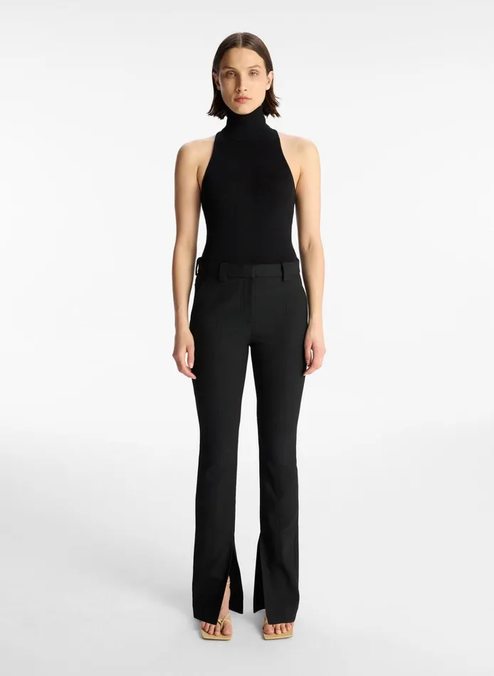 Women Tees and Tanks ALC Paltrow Cotton Knit Top Black