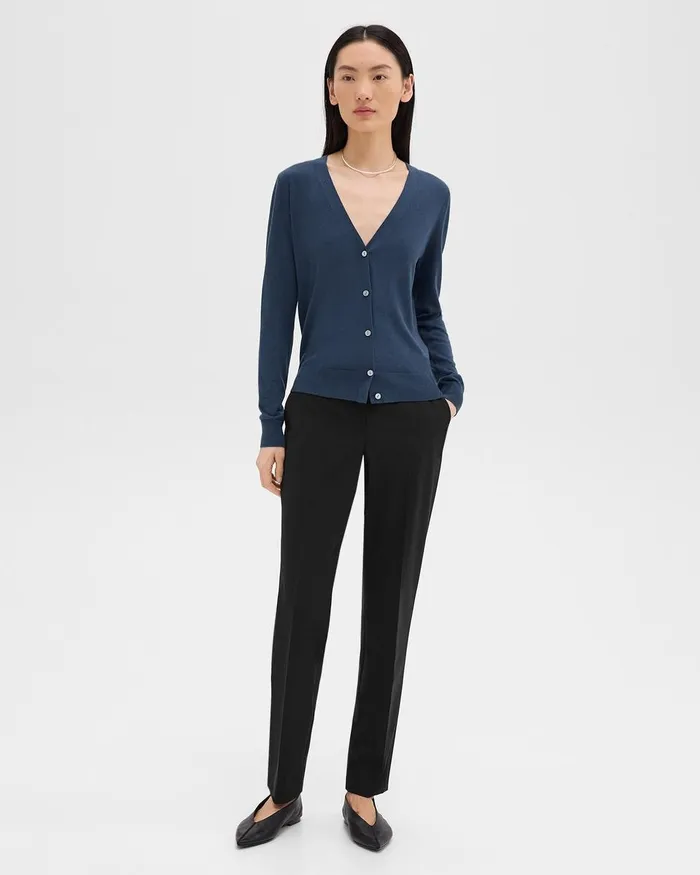 Women Theory Suits Treeca Full Length Pant In Good Wool Black