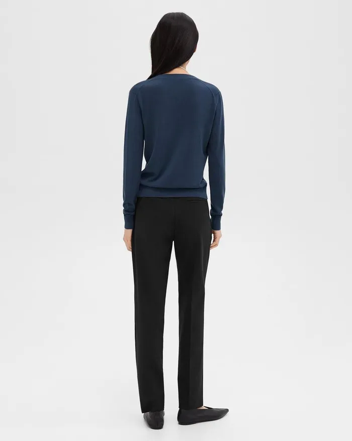 Women Theory Suits Treeca Full Length Pant In Good Wool Black