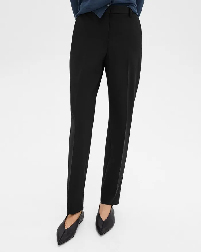 Women Theory Suits Treeca Full Length Pant In Good Wool Black
