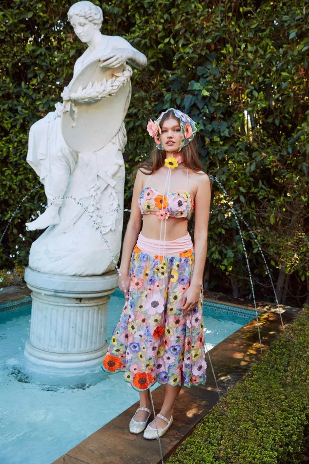 Women Tops For Love and Lemons Piccola Crop Top Multi Women Tops For Love and Lemons Piccola Crop Top Multi