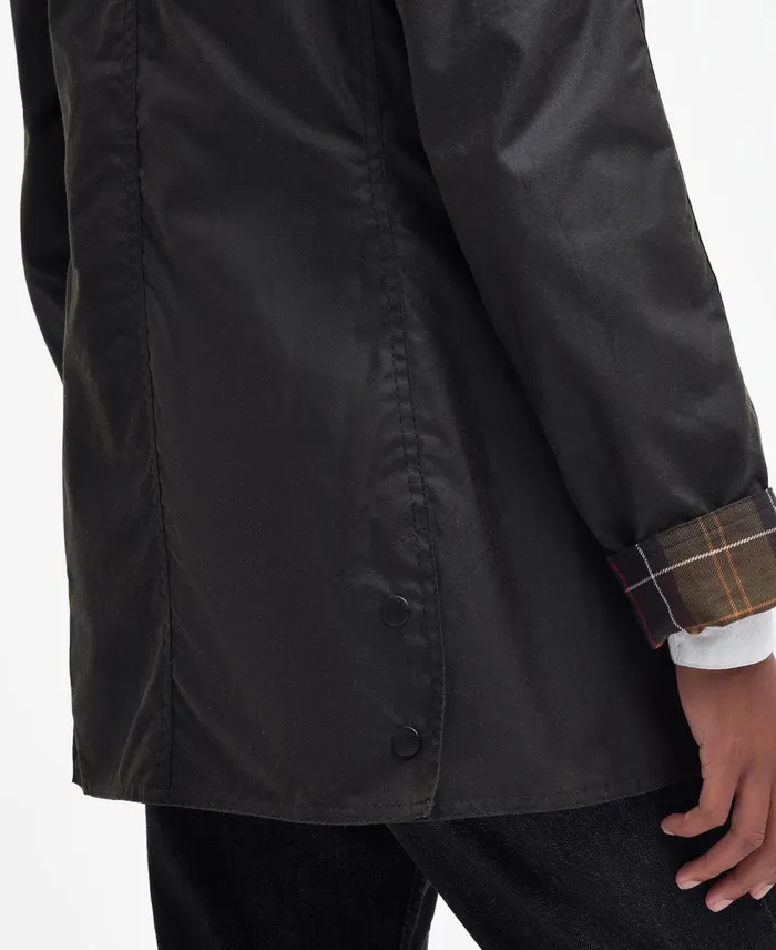 Women Waxed Jackets Barbour Classic Beadnell Wax Jacket Olive