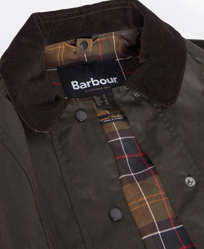 Women Waxed Jackets Barbour Classic Beadnell Wax Jacket Olive
