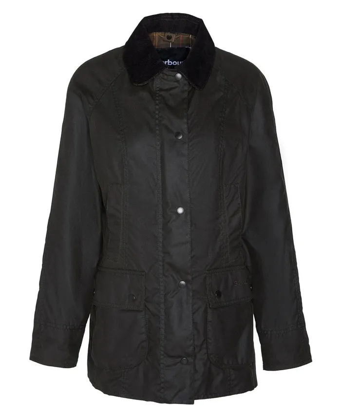 Women Waxed Jackets Barbour Classic Beadnell Wax Jacket Olive