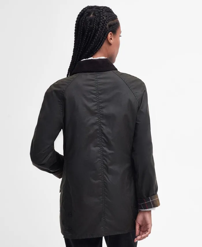 Women Waxed Jackets Barbour Classic Beadnell Wax Jacket Olive
