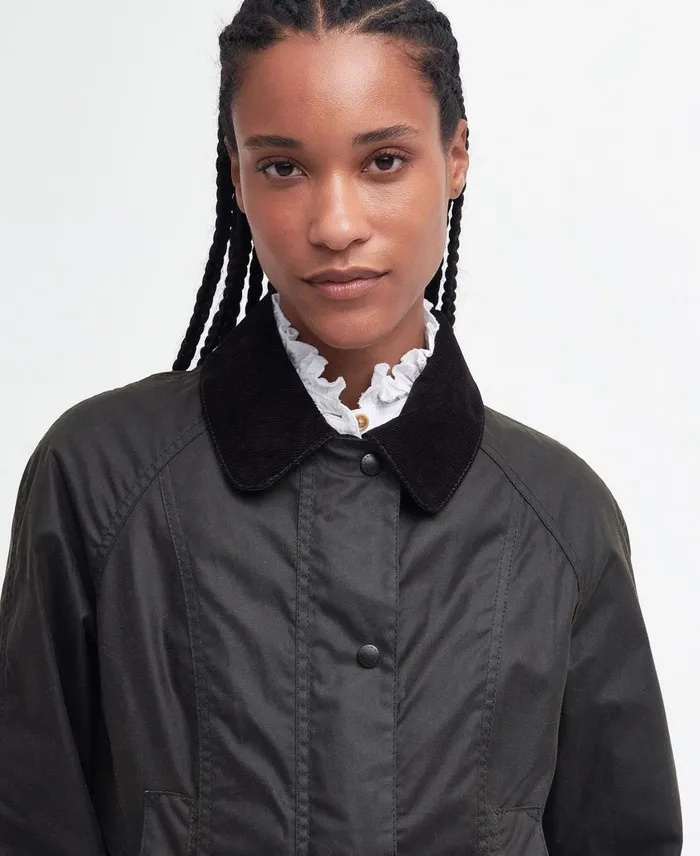 Women Waxed Jackets Barbour Classic Beadnell Wax Jacket Olive