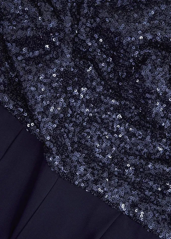 Women Zuri Sequin Jumpsuit Midnight Navy Hobbs Dresses and Jumpsuits