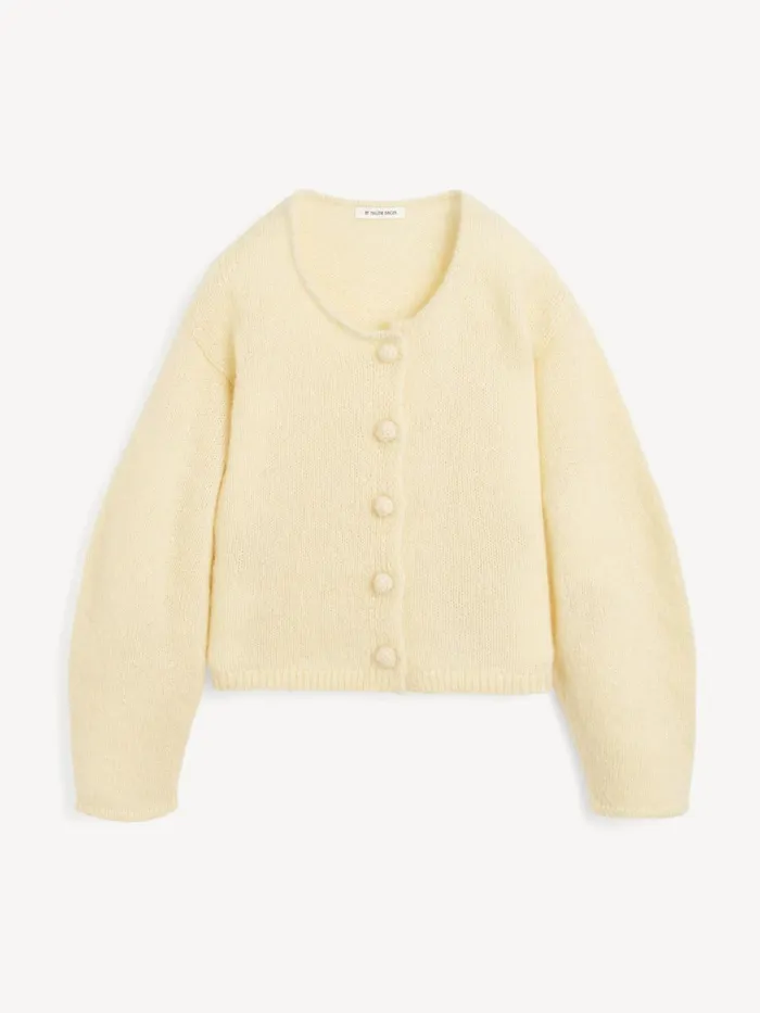 Zharea WoolBlend Cardigan Sea Mist Women By Malene Birger Knitwear